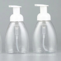 High Quality Empty 250Ml Clear Plastic Hand Wash Bottle With Black White Foam Pump Sprayer